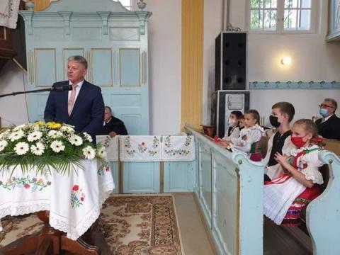 Grezsa István a köröstárkányi óvodaavatáson Grezsa István a köröstárkányi óvodaavatáson